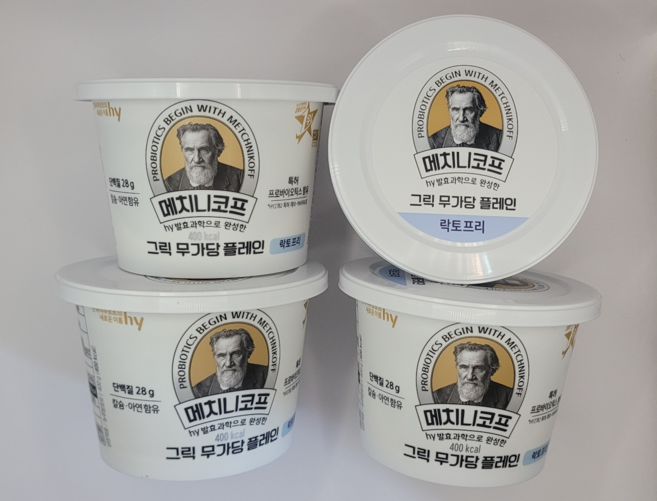 hy 메치니코프 그릭 무가당 플레인(락토프리), 400g