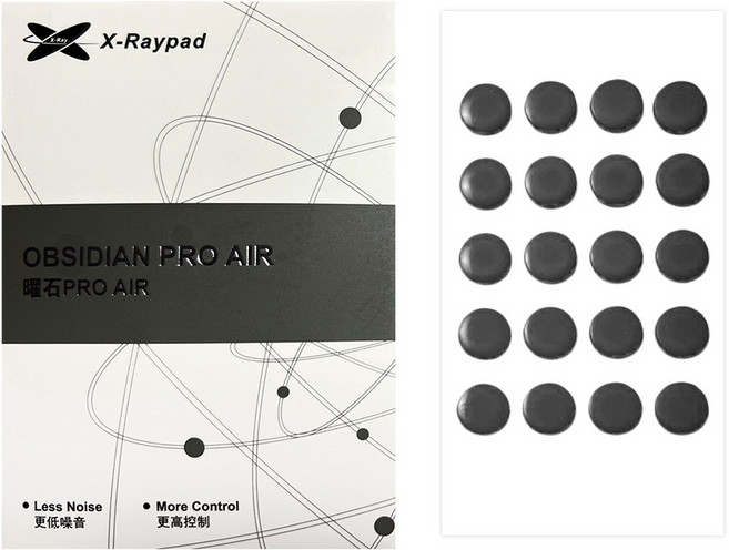X-raypad 옵시디안프로 AIR Universal 도트 40pcs 범용 유리패드 피트, 옵시디안프로/AIR Universal PRO