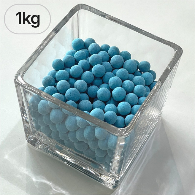쵸록101 컬러 하이드로볼 세라믹볼 수경재배 컬러스톤 대립 1kg, 1개, 블루