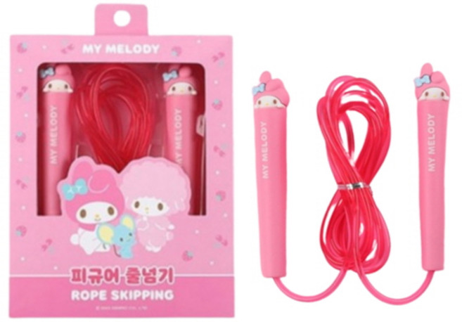 산리오 캐릭터즈 마이멜로디 피규어 줄넘기