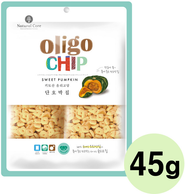 네츄럴코어 올리고칩 45g, 단호박칩, 1개