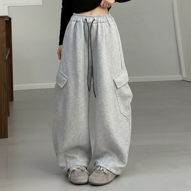 투나이언 봄신상 주니어 여아 트레이닝 와이드 카고 팬츠 초등 중학생 바지