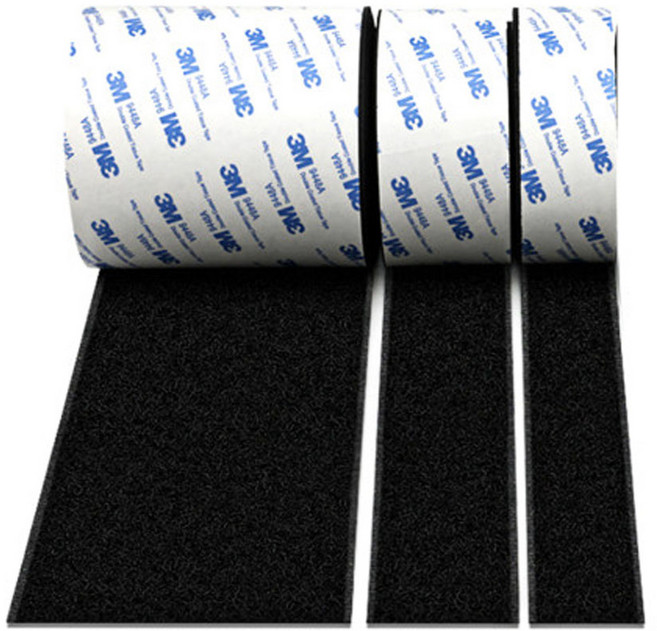 초강력 벨크로테이프 양면 부직포 강력 찍찍이테이프, 블랙-폭5cmX100cm, 1개