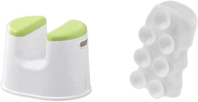 좌욕의자 치질좌욕기 목욕탕의자 가정용 노인 환자 욕실 비데의자, 그린+흡착패드