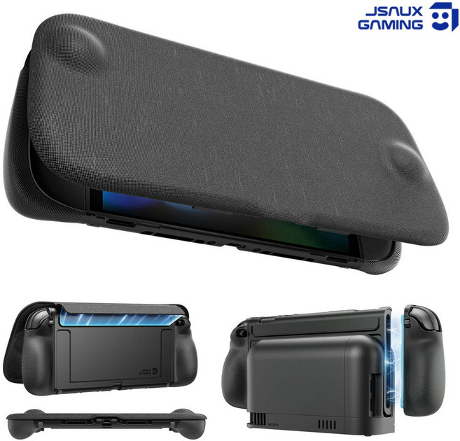 닌텐도 스위치2 케이스 JSAUX 에브리데이 페브릭 풀커버 그립케이스, 1개