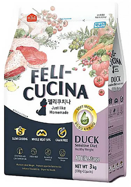 아스쿠 펠리쿠치나 오리고기 습식사료, 오리, 100g, 30개