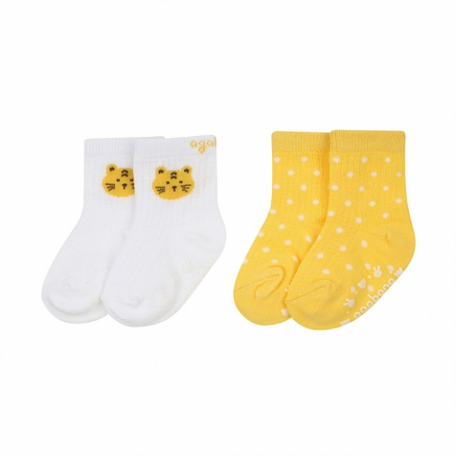 아가방 NC엑스코점 이월 50% 강추! 1+1 부드러운 터치감! 여기저기 코디하기 좋은! 귀여운 표범과 땡땡이가 포인트인 로아치치단말2세트! 신생아양말! 유아양말! 여름양말