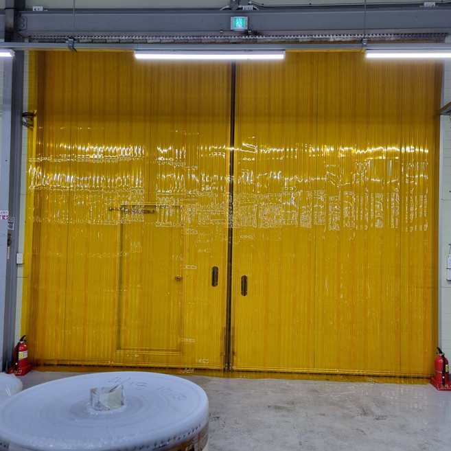 비닐커튼 황색(방충)비닐커텐 산업용 창고 공장 PVC 커튼 HACCP, 가로50X세로300, 1개