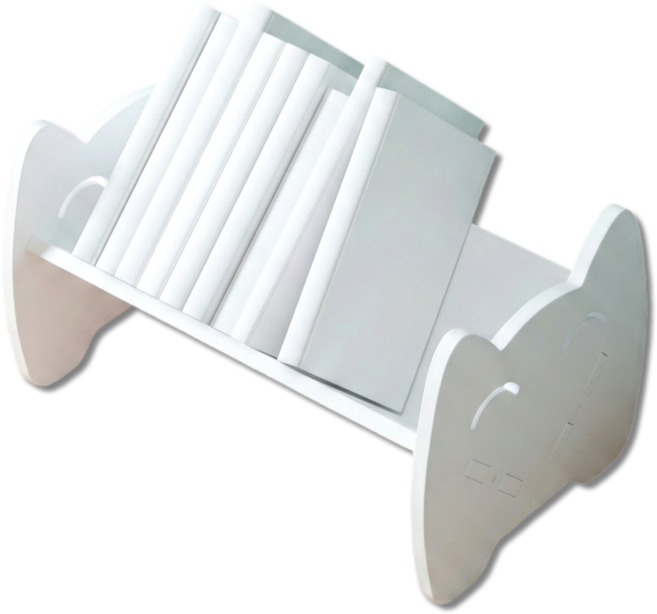 펴나나다 미니 원목 책꽂이, 1단, 화이트