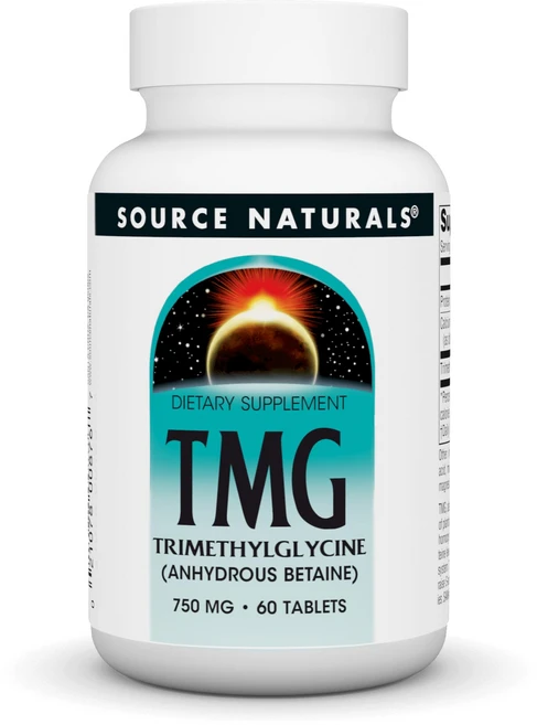소스 내추럴스 TMG 750mg 트리메틸글리신 (무수 베타인 Source Naturals TMG 750mg Trimethylglycine (Anhydrous Betaine) - 6, 60개 (1팩), 1개 - 쿠팡