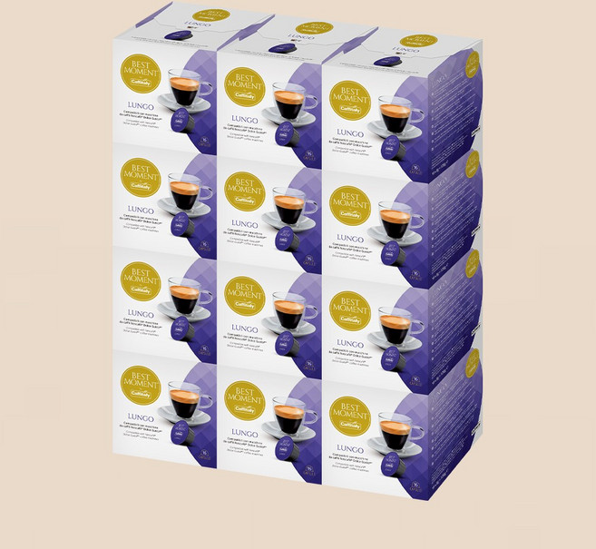 돌체구스토 호환 베스트모먼트 바이올렛 룽고 12팩(192개입 대용량 오피스전용), 8g, 16개입, 12개