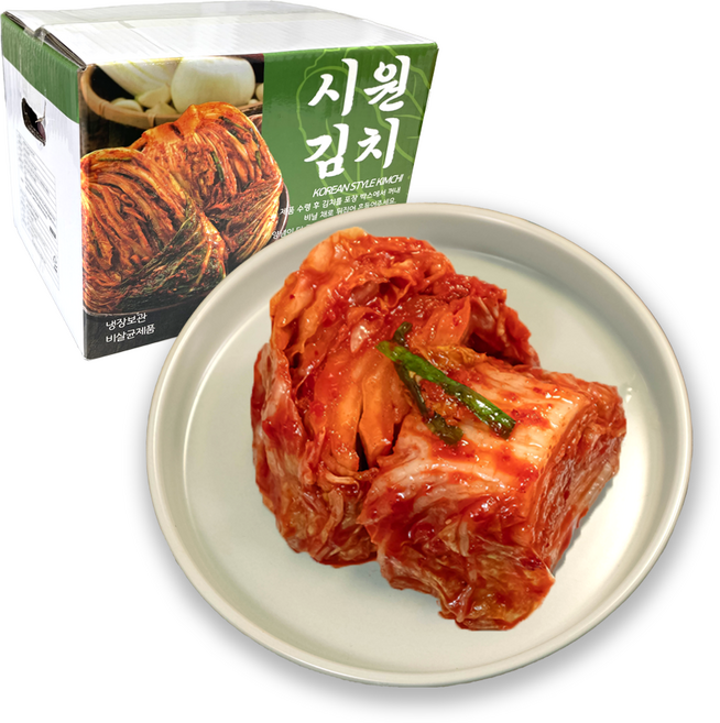 시원 맛김치 썰은 배추 절단 김치 5kg, 1박스