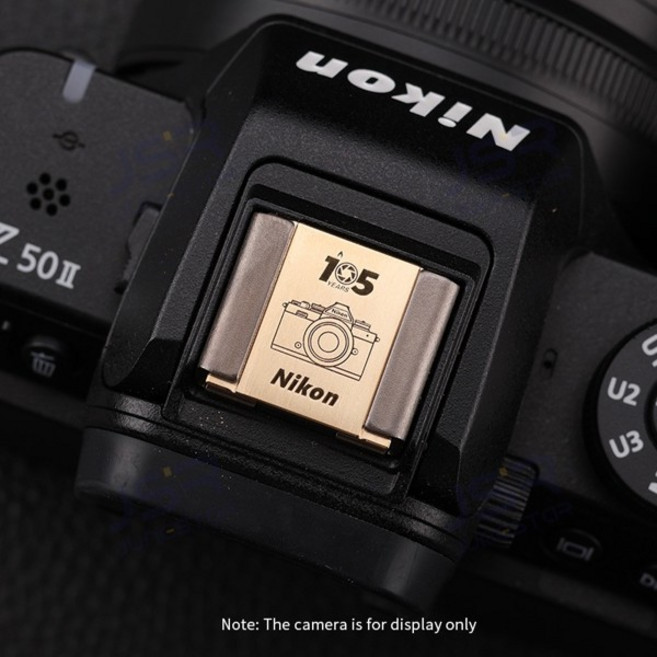 Nikon호환 z30 z50 Z50II 핫슈 보호 커버에 적합 방진 크리 에이 티브 황동 핫슈 커버 카메라 액세서리, 03 Hot shoe cover1