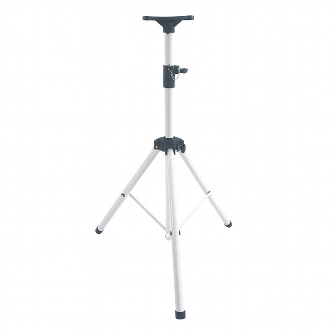 화이트 스피커스탠드 삼각대 촬영 음향 장비 콘서트 시설