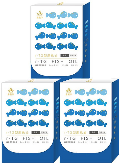 森健津-西班牙純萃超臨界r-TG高濃度魚油 85%Omega-3 魚油軟膠囊, 3個, 20