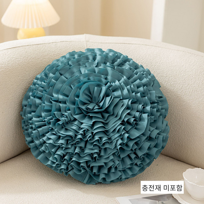 부드러운 소파 꽃잎 쿠션 방석 커버