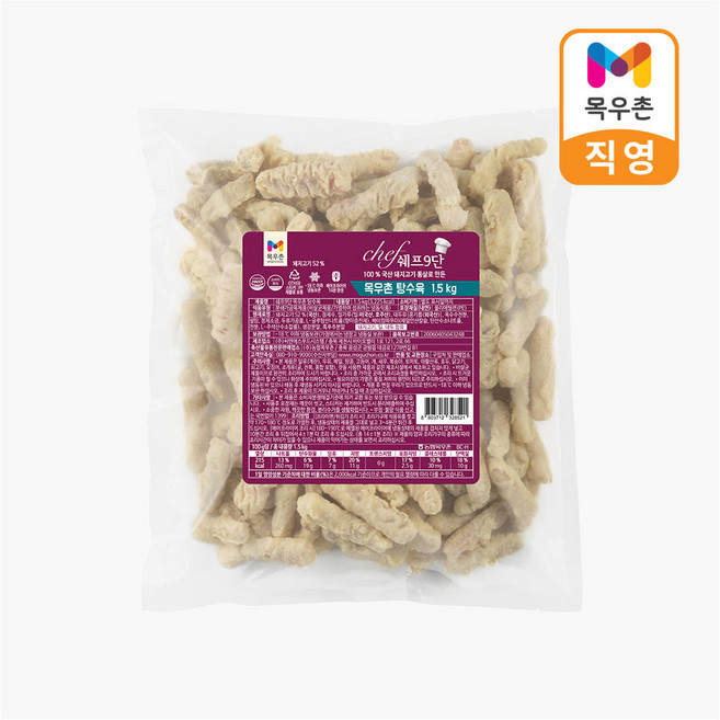 목우촌 쉐프9단 탕수육, 3개, 1.5kg