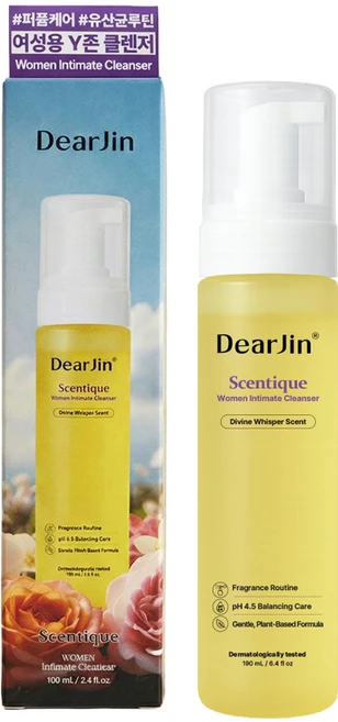 디어진 센티크 여성 청결제 와이존 퍼퓸 케어 냄새 약산성 페미닌 워시, 1개, 190ml - 쿠팡