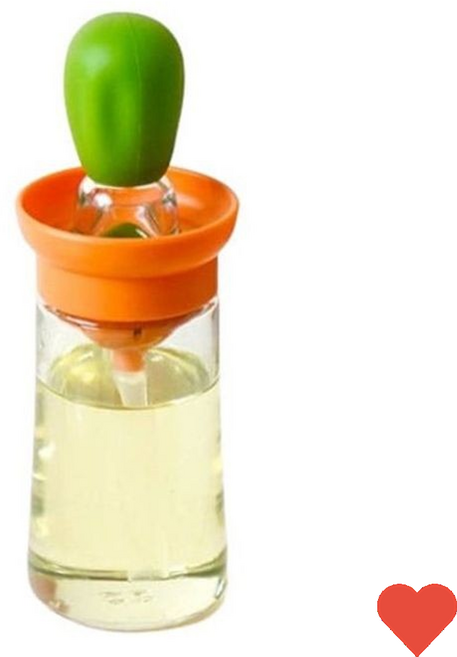 주방 용기 오일 병 소스 기름 실리콘브러쉬 세트 180ml, 1개