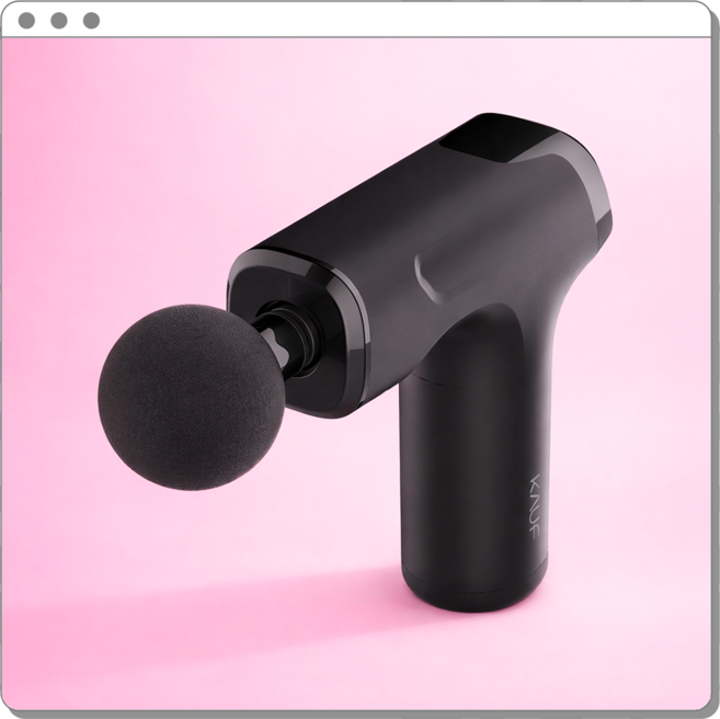 6단계 무선 진동 미니 마사지건 목 어깨 승모근 안마기 휴대용 여행용 맛사지건