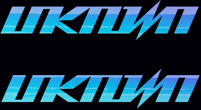 언노운 UNKNOWN 픽시 자전거 데칼 스티커 싱글 세트(1set 2개), 카멜레온블루