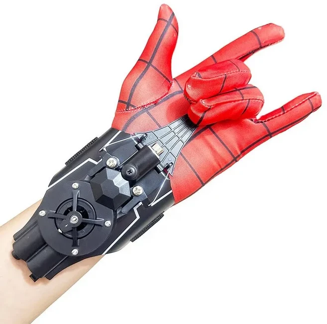 스파이더 맨 웹 Ml 전설 슈터 장난감 손목 발사기 코스프레 피터 파커 액세서리 소품 장갑 생일 선물