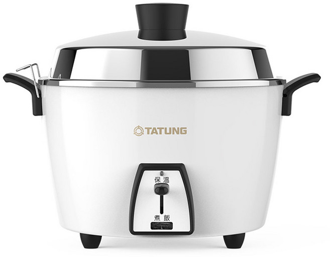 TATUNG大同 6人份不鏽鋼配件電鍋 TAC-06L-MCW, 白色