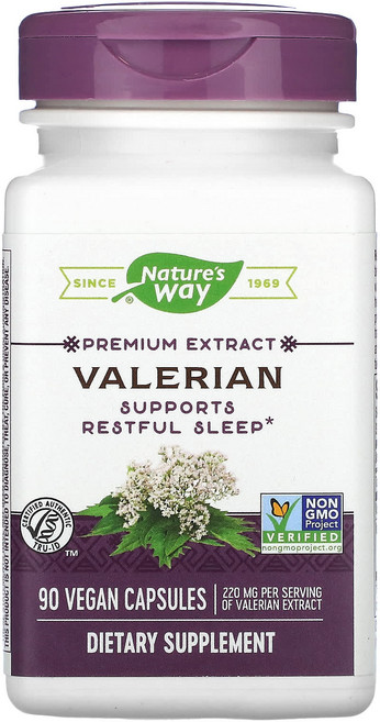 네이처스웨이 발레리안 110mg 90 캡슐 바레리안 뿌리 발레렌산 서양쥐오줌풀, 90정, 1개