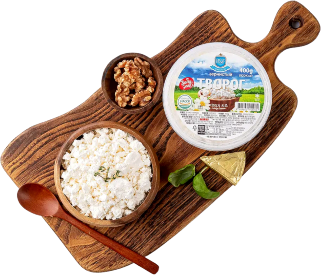 몽글몽글 가장 신선한 코티지 치즈 트워록 TVOROG 400g cottage cheese, 1개