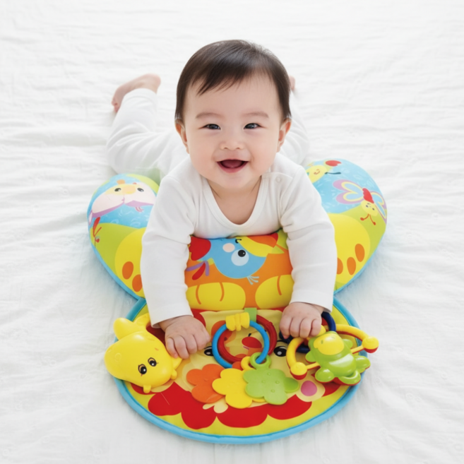 터미타임 장난감 아기 대근육 소근육 발달, 라이온, 1개