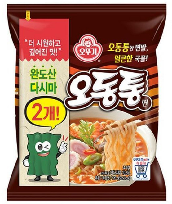 오뚜기 오동통면 120g, 40개