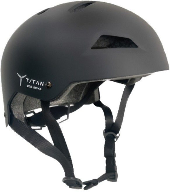 타이탄 어반 자전거헬멧 성인용 전동킥보드 인라인 로드 MTB 전기자전거 보드, 블랙, 1개