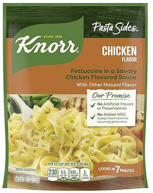 크노르 치킨 맛 페투치니, 1개, 121g