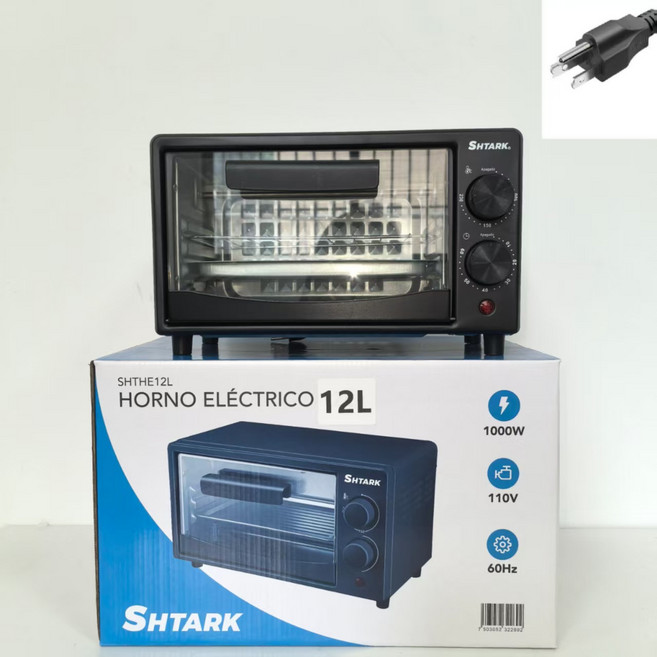 多功能110v家用烘焙蛋糕大容量定時12L電烤箱, 12L烤箱黑色110V:一台