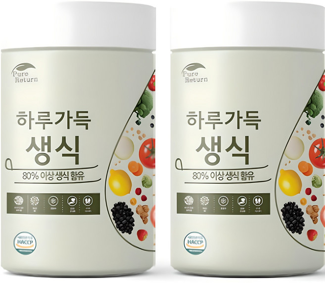 퓨어리턴 하루가득 생식 분말, 840g, 2개