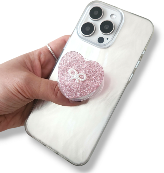 엘제이플 심플 블링 하트 펄 스마트톡, 1개, 핑크펄