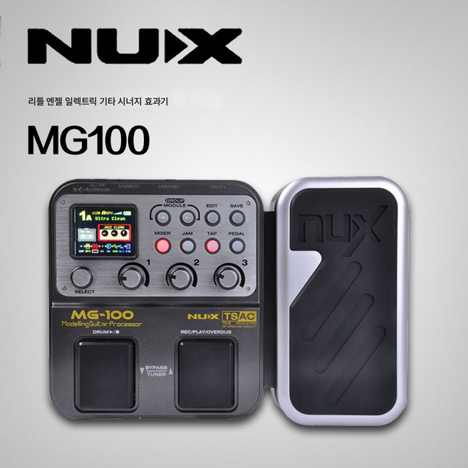 리틀엔젤 일렉트릭 기타 이펙터 MG1000300 프로 디지털 합성 드럼 머신 이펙터, 단일사이즈, 1개