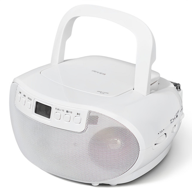 아이리버 블루투스 FM 라디오 CD플레이어, IAB50, White