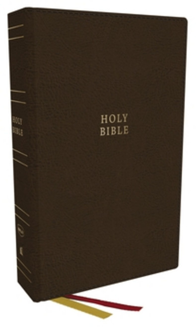 (영문도서) NKJV Holy Bible Super Giant Print Reference Bible Brown Bonded Leather 43 000 Cross Refere... Bonded Leather, Thomas Nelson, English, 9781400329878