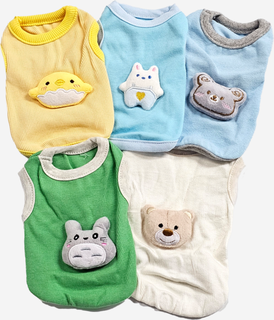 아기동물 친구들 애견의류 강아지옷, 1개, 아기베이지곰돌이