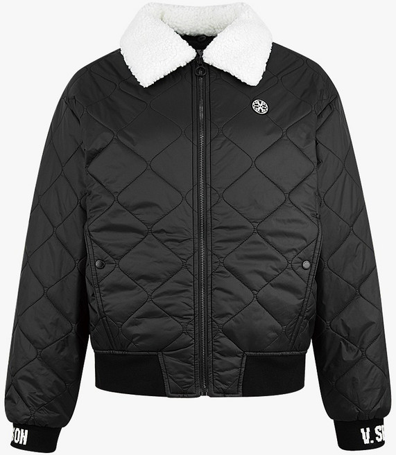 [브이시즌] 여성 누빔패딩점퍼 넥카라 탈부착 캐주얼스포츠 골프웨어 VWOT160TR