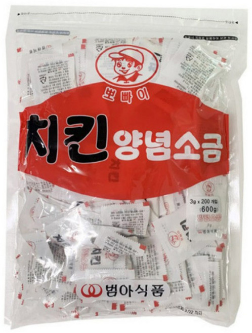 뽀빠이 치킨양념소금3gx200ea 1봉., 200개, 3g