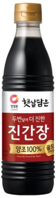 청정원 두번달여 더 진한 진간장골드, 500ml, 9개