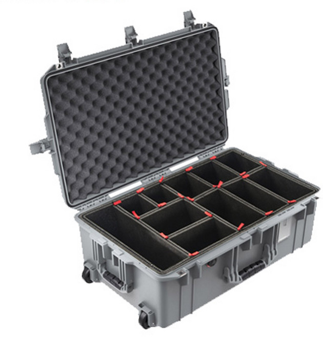 펠리칸 1595TP AIR 하드케이스 (Trekpak System) 펠리칸케이스 카메라가방, 1개, 펠리칸 1595TP AIR (TP System)-실버