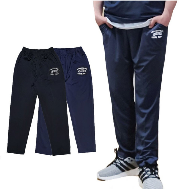 주니플로우 여름 주니어 쿨링일자바지 초등학생 중학생 쿨긴바지 트레이닝팬츠 남아 남학생 의류 옷 빅사이즈