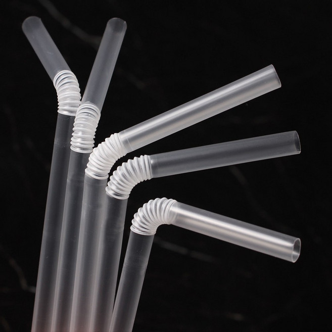 대성산업 자바라 투명 개별 스트로우 7 x 210 mm, 500개, 1세트