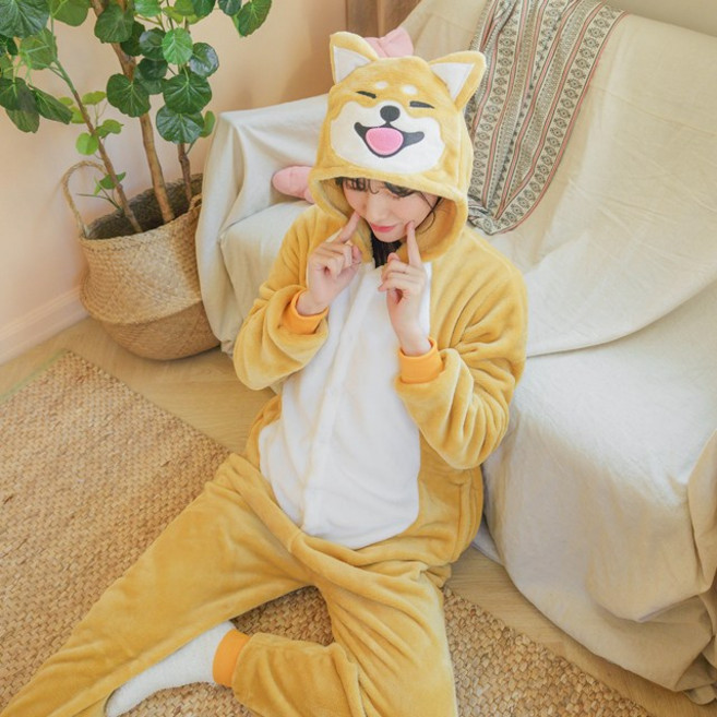 말랑마쥬 인싸템 커플 동물잠옷 캐릭터 파자마파티 반티