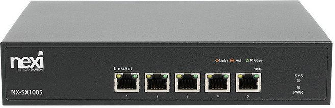10G 기가비트 멀티 5포트 스위칭허브 랙마운트 인터넷 사무실 랜선 분배기 이더넷 스위치허브 나스 서버, 1개