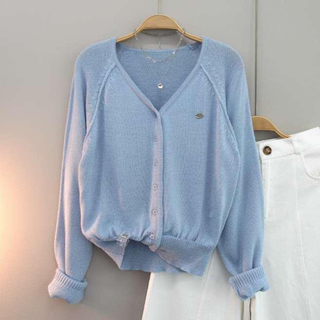 달콩 여성 니트가디건 봄신상 기본가디건 CAMEL팬던트브이넥가디건