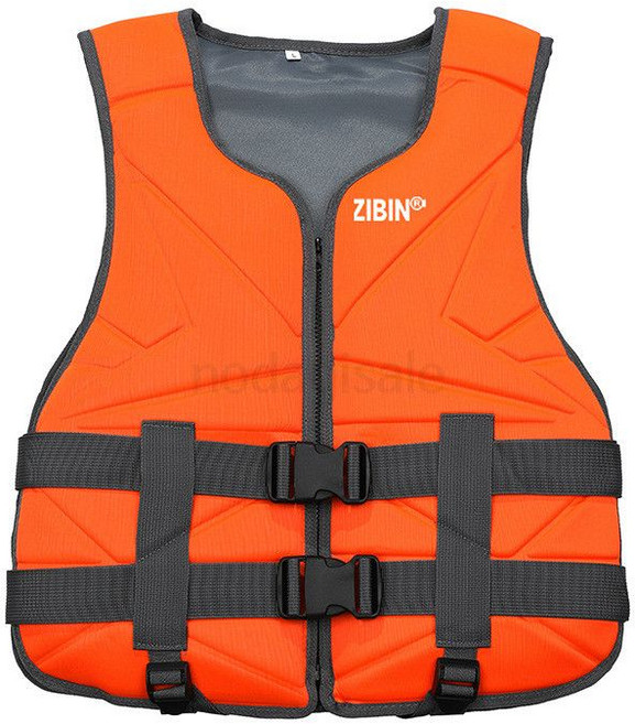 어린이 성인용 경량 네오프렌 구명조끼 물놀이 낚시 안전 부력 야외 작업용 슬림핏 디자인 편안한 착용감 대형 사이즈 여름용, L 에너지 오렌지